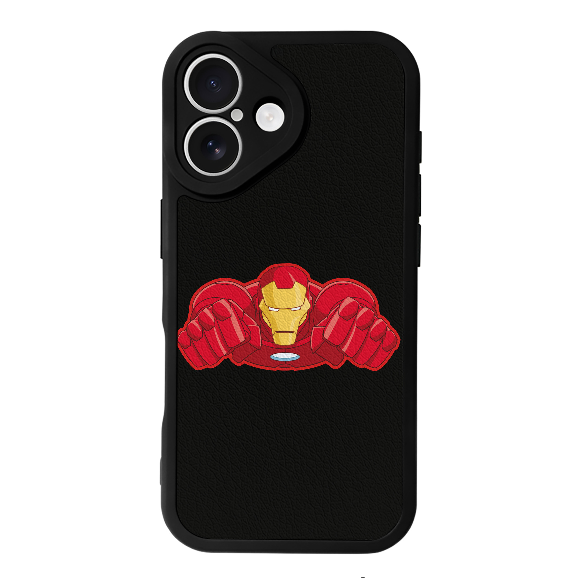 （画像用） アベンジャーズ The Avengers 【iPhone 16シリーズ対応】シリコンスマホケース（レザー調） 材質：シリコン
